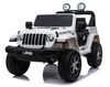 Samochód na akumulator Jeep Wrangler Rubicon elektryczny Auto dla dzieci 2 silniki światła LED biały