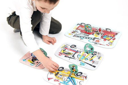 CzuCzu Puzzle progresywne - Pojazdy w akcji - 71 elementów