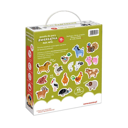CzuCzu Puzzle do pary - Zwierzątka na wsi 30 elementów