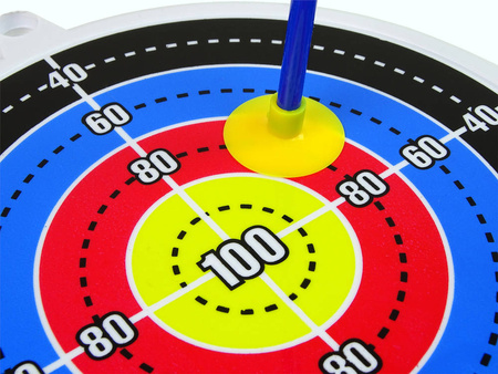 Zestaw strzelecki dla dzieci łuk ze strzałami tarczą i okularami