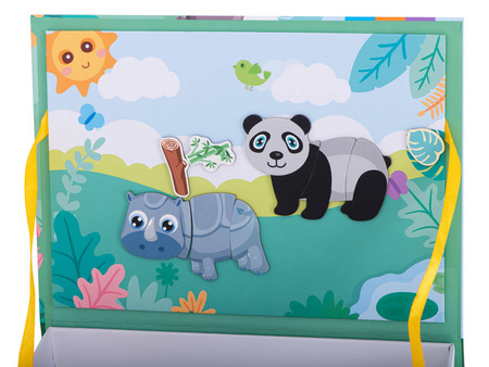 Puzzle Magnetyczna układanka zwierzęta safari