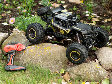 Duży samochód terenowy zdalnie sterowany RC Auto Rock Crawler 1:8 51cm czarny