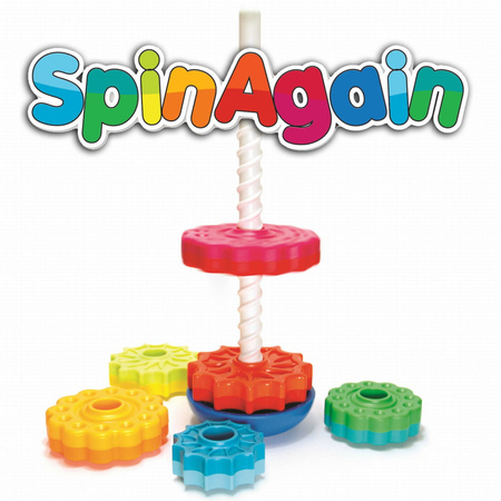 Zakręcona wieża SpinAgain Fat Brain Toys Piramidka dla dzieci Układanka Wieża FA110-1