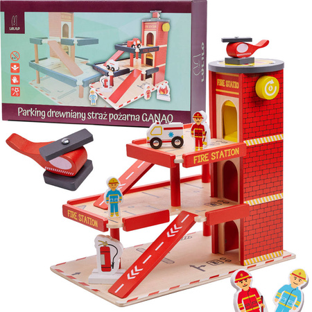 Drewniana Straż Pożarna - piętrowy parking LULILO