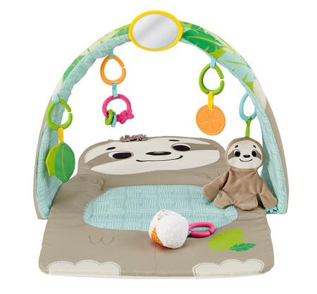 Sensoryczna mata edukacyjna Leniwiec FISHER-PRICE z zawieszkami dla dzieci GNB52