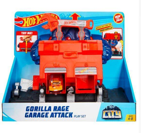 Hot Wheels Zestaw Tematyczny Pułapka Goryla + samochodzik