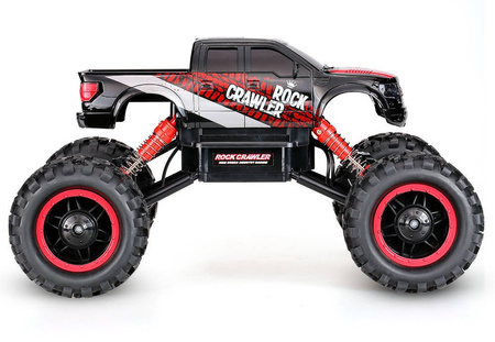 Duży samochód zdalnie sterowany ROCK CRAWLER Auto RC 1:14 2,4GHz czerwony