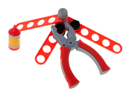 Zestaw małego majsterkowicza walizka warsztat z narzędziami dla dzieci 65 el