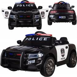 Elektryczny samochód na akumulator policja Auto dla dzieci światła LED