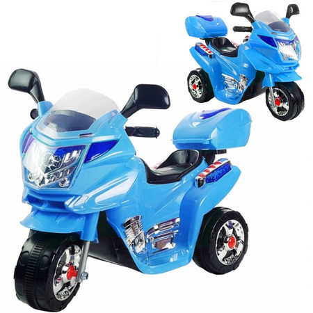 Duży motocykl elektryczny Motor na akumulator dla dzieci niebieski HC8051
