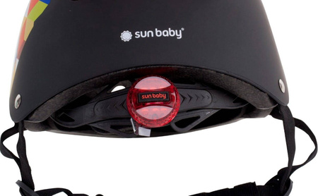 Kask rowerowy dla dzieci M z lampką LED Cubic Sun Baby 3-7 lat
