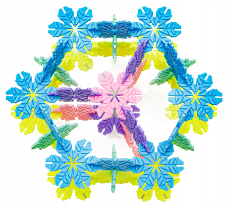 Klocki konstrukcyjne dla dzieci Kreatywne rzepki Płatki śniegu Czepki 1000 sztuk Zestaw klocków