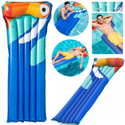 Dmuchany materac do pływania plażowy niebieski flaming 183x76 cm Bestway