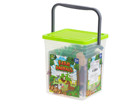 Zestaw figurek zwierzęta zagrodowe 14szt FARMA +akcesoria