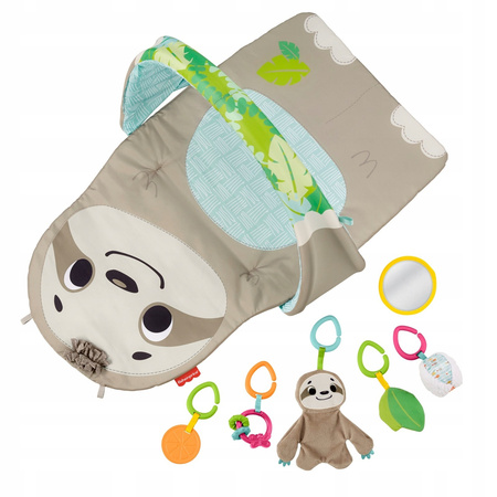 Sensoryczna mata edukacyjna Leniwiec FISHER-PRICE z zawieszkami dla dzieci GNB52