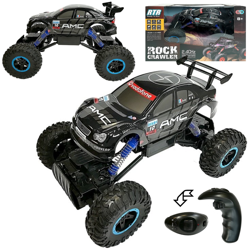 Duży sportowy zdalnie sterowany samochód terenowy Auto RC 1:14 2,4GHz czarny