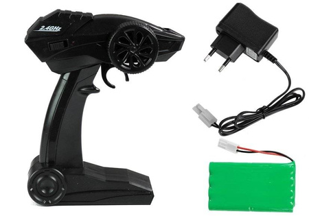 Duży samochód zdalnie sterowany dla dzieci RC Auto Monster Truck niebieski