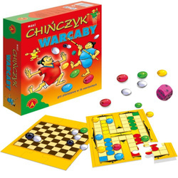 Zestaw gier maxi Chińczyk Warcaby dla dzieci Alexander