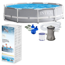 Basen stelażowy fi 305cm + fompa filtrująca INTYEX 26702