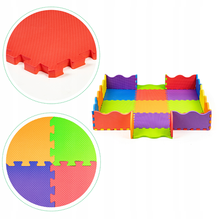 Gruba mata edukacyjna dla dzieci Piankowe puzzle Dywanik do pokoju dziecięcego Suchy basen ECOTOYS