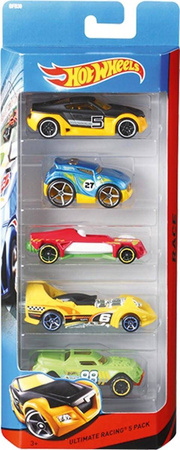 Zestaw pięciu pojazdów samochodzików Hot Wheels dla dzieci mix wzorów