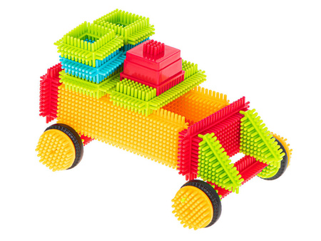 Kreatywne klocki konstrukcyjne wafle jeżyki 90 szt dla dzieci 