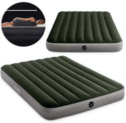 Dmuchany materac INTEX dwuosobowy do spania Łózko pompowane zielony 64108