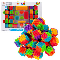 Klocki konstrukcyjne kreatywne wafle jeżyki 140szt