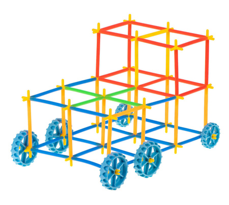 Słomki do budowania edukacyjne klocki konstrukcyjne dla dzieci zestaw 640 elementów
