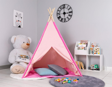 Namiocik namiot indiański dla dzieci tipi wigwam różowy 150cm