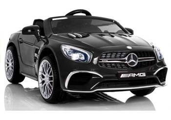 Samochód na akumulator Mercedes SL65 elektryczny Auto dla dzieci światła LED czarny