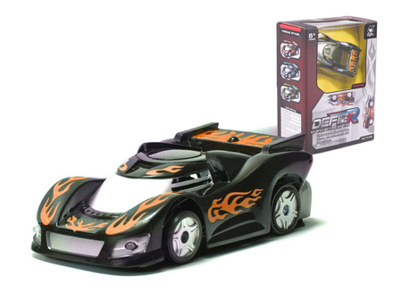 Samochód zdalnie sterowany Defier Climbing Car Auto RC na pilota Jeździ po ścianach pomarańczowy