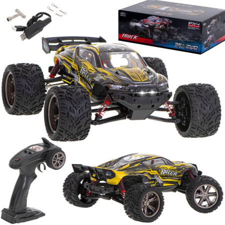 Samochód terenowy zdalnie sterowany RC Monster Truck 1:12 Żółty