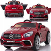 Samochód na akumulator Mercedes SL65 elektryczny Auto dla dzieci światła LED czerwony dwa silniki