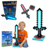 Lampka nocna miecz Minecraft dla dzieci LED 7 kolorów 35 cm