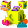 Kostka edukacyjna Sorter kształtów dla dzieci OombeeCube Fat Brain Toys FA120-1