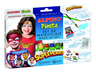 Zestaw do malowania twarzy Alpino dla dzieci Kolorowe mazaki Superbohaterowie 6 kolorów