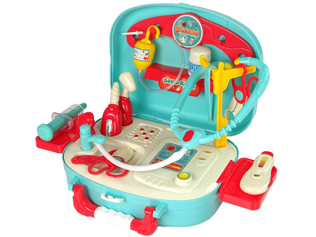 Zestaw małego lekarza doktora w walizce dla dzieci 19 elementów