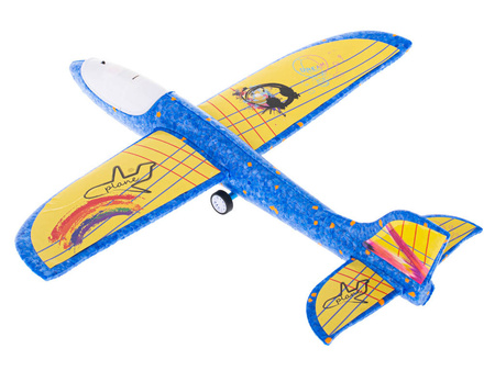 Pistolet automayczna wyrzutnia samolotów - LED czerw-niebies