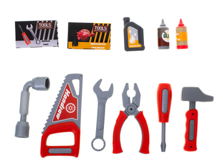 Zestaw małego majsterkowicza walizka warsztat z narzędziami dla dzieci 65 el