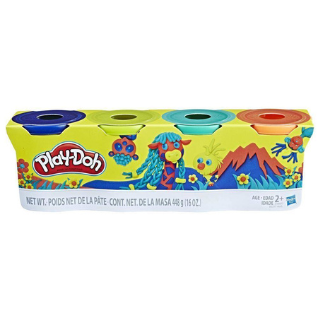 Zestaw kreatywny ciastolina w kubeczkach dla dzieci 4 kolory Play Doh