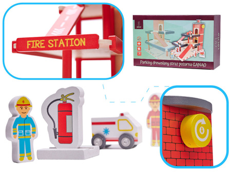 Drewniana Straż Pożarna - piętrowy parking LULILO