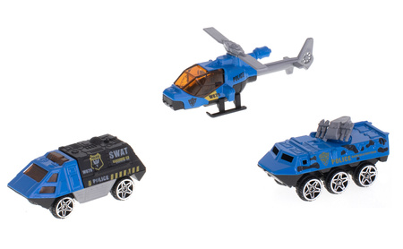 Duży rozkładany transporter Wóz Policyjny Parking Policja Garaż dla dzieci z akcesoriami