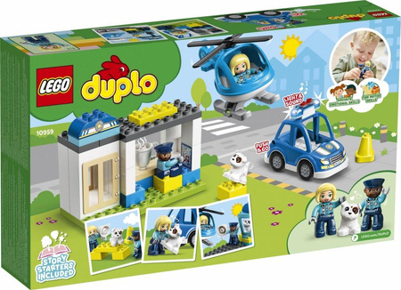 Lego DUPLO - Posterunek Policji i Helikopter 10959