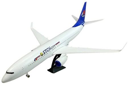 Duży składany samolot pasażerski na kółkach dla dzieci 1:52 