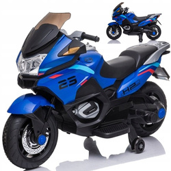 Duży motocykl elektryczny motor na akumulator dla dzieci światła LED 2 silniki XMX609