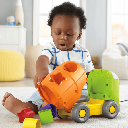 Edukacyjna ciężarówka dla dzieci FISHER-PRICE Interaktywny sorter kształtów w wersji polskiej GFJ37