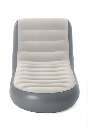 Dmuchany szary fotel leżak materac 165x84x79 cm Bestway 75064