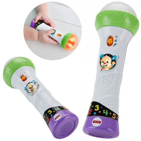 Edukacyjny interaktywny mikrofon dla dzieci Śpiewaj i nagrywaj Fisher Price
