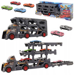 Pietrowa laweta dla dzieci 3 poziomy 6 aut wyrzutnia samochodzików